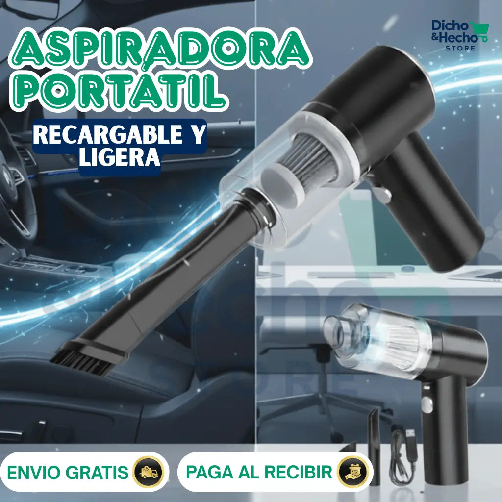 ASPIRADORA PORTATIL RECARGABLE