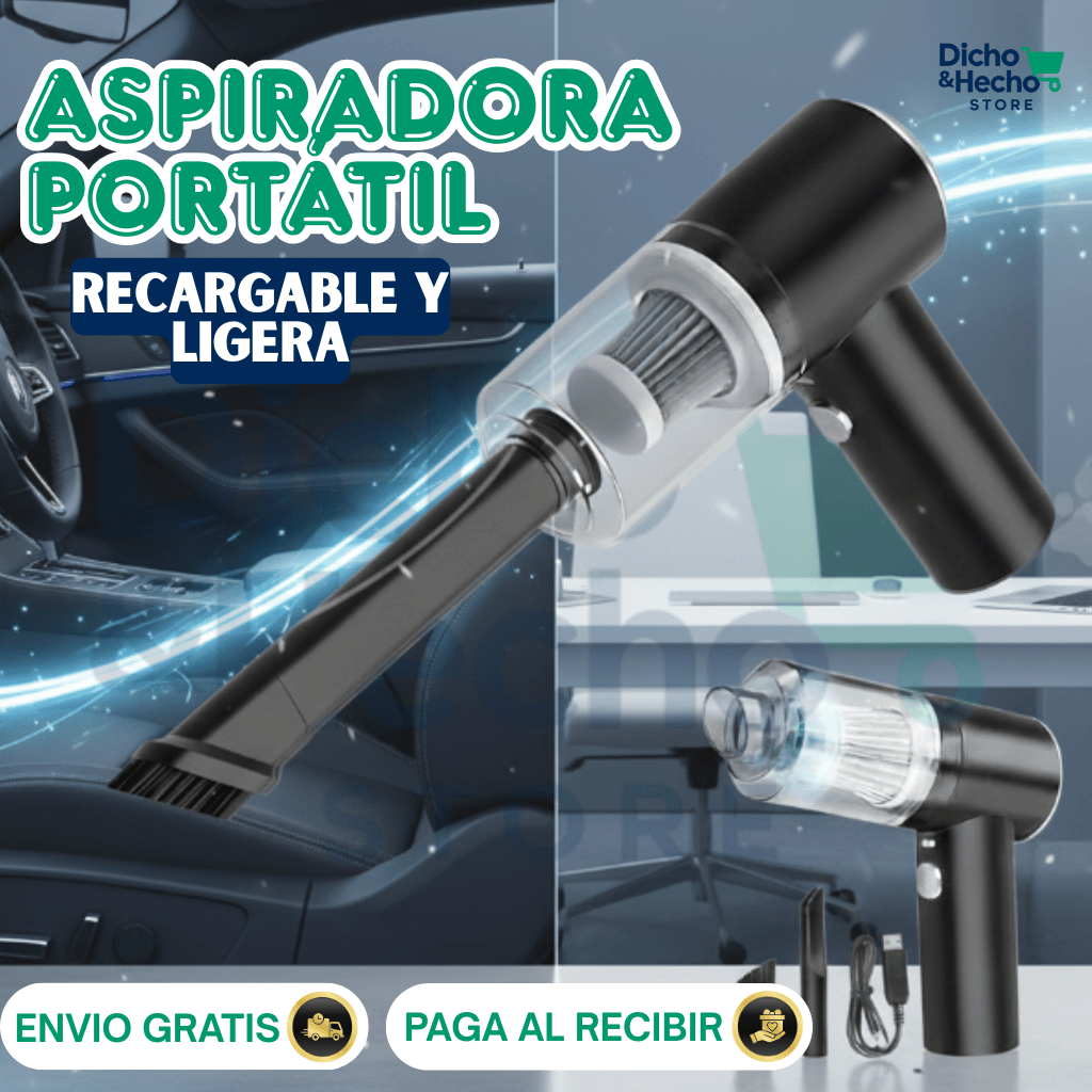 ASPIRADORA PORTATIL RECARGABLE
