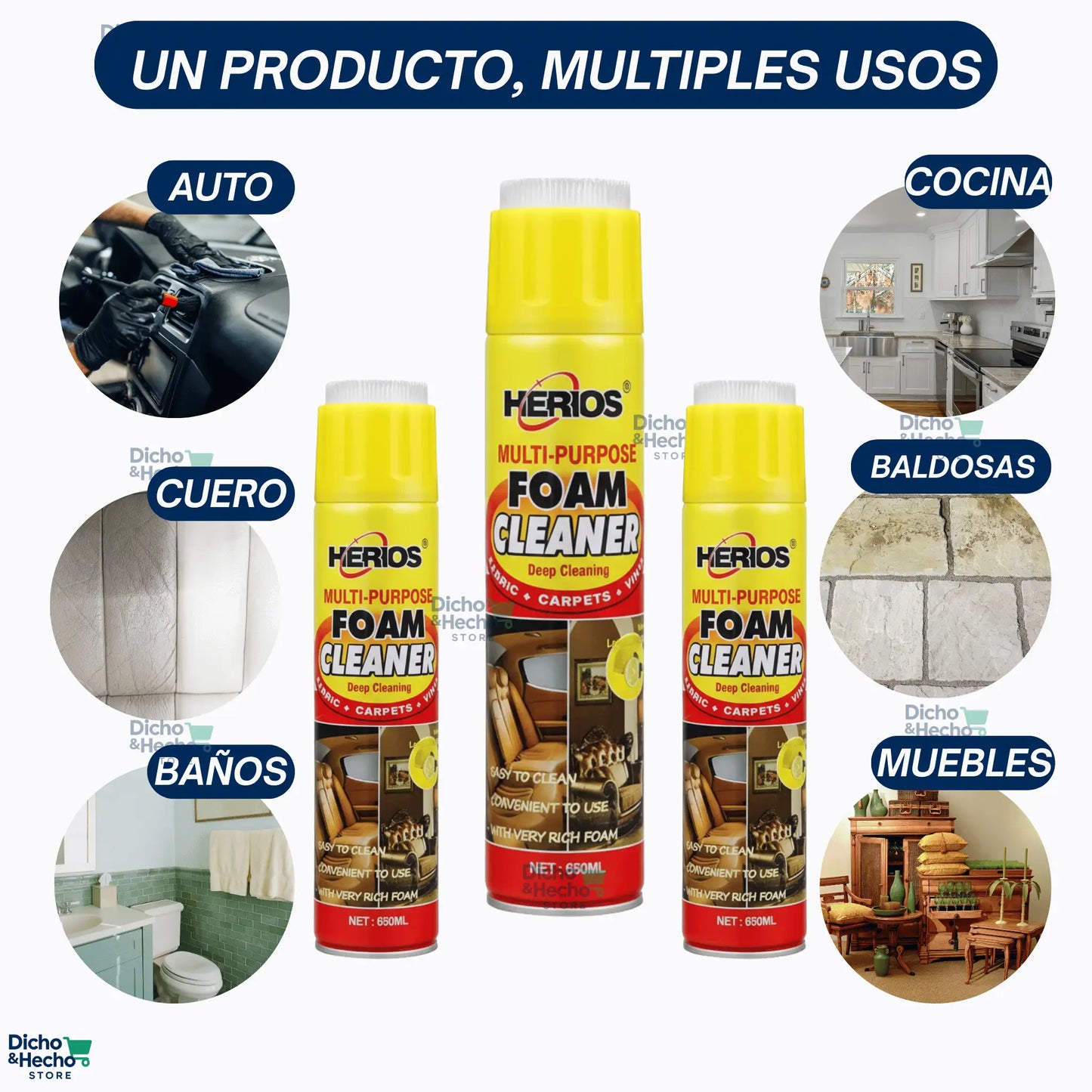 ESPUMA LIMPIADORA MULTIUSOS