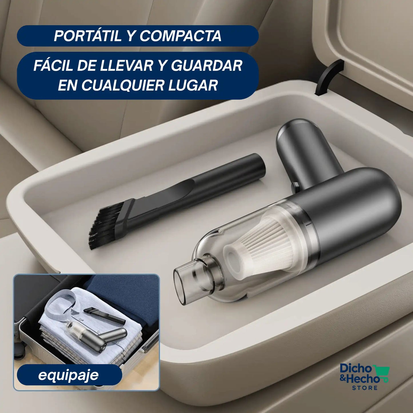 ASPIRADORA PORTATIL RECARGABLE