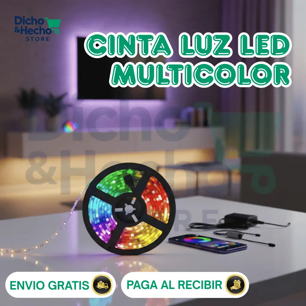 CINTA  LED RGB MULTICOLOR 5M
